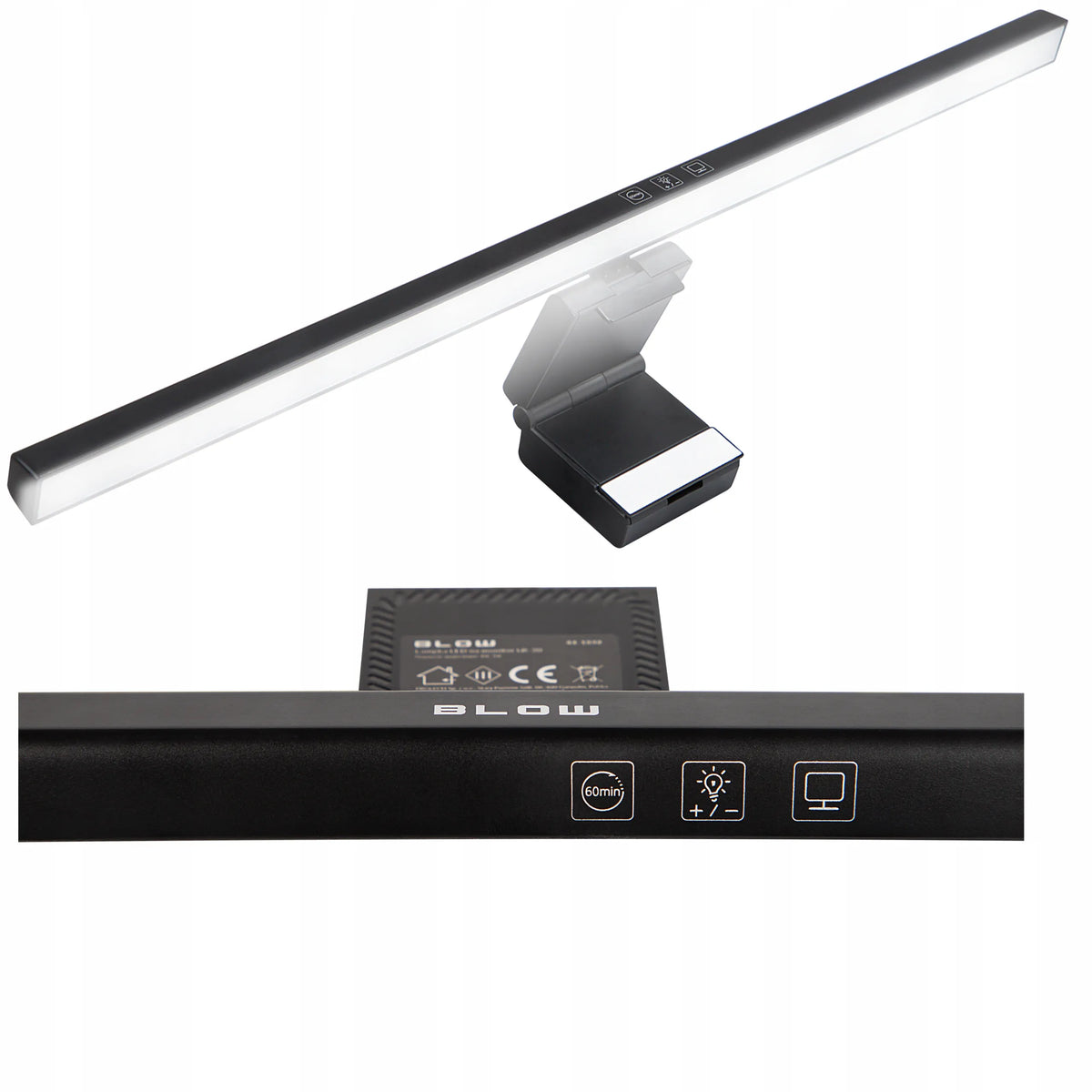 BLOW LED lempa monitoriui, reguliuojama, USB-C, 50 cm