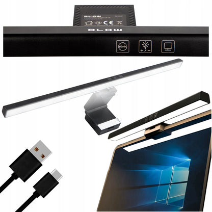 BLOW LED lempa monitoriui, reguliuojama, USB-C, 50 cm