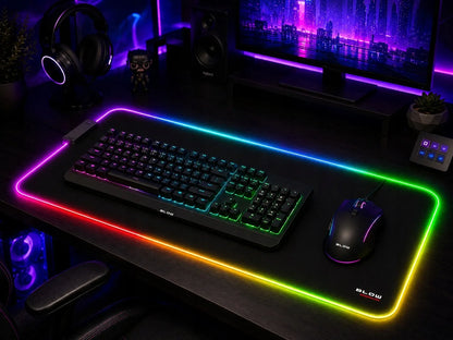 BLOW MARSHALL didelis LED RGB pelės kilimėlis, 780 × 300 mm