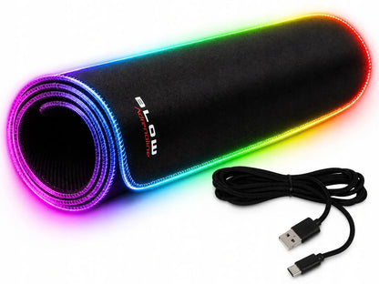 BLOW MARSHALL didelis LED RGB pelės kilimėlis, 780 × 300 mm