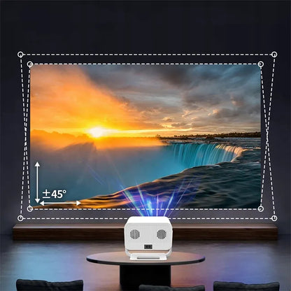 BLOW MaxView White pasukamas LED projektorius su garsiakalbiu, „Android“, HDMI, „Smart TV“, „Wi-Fi“, „Full HD“
