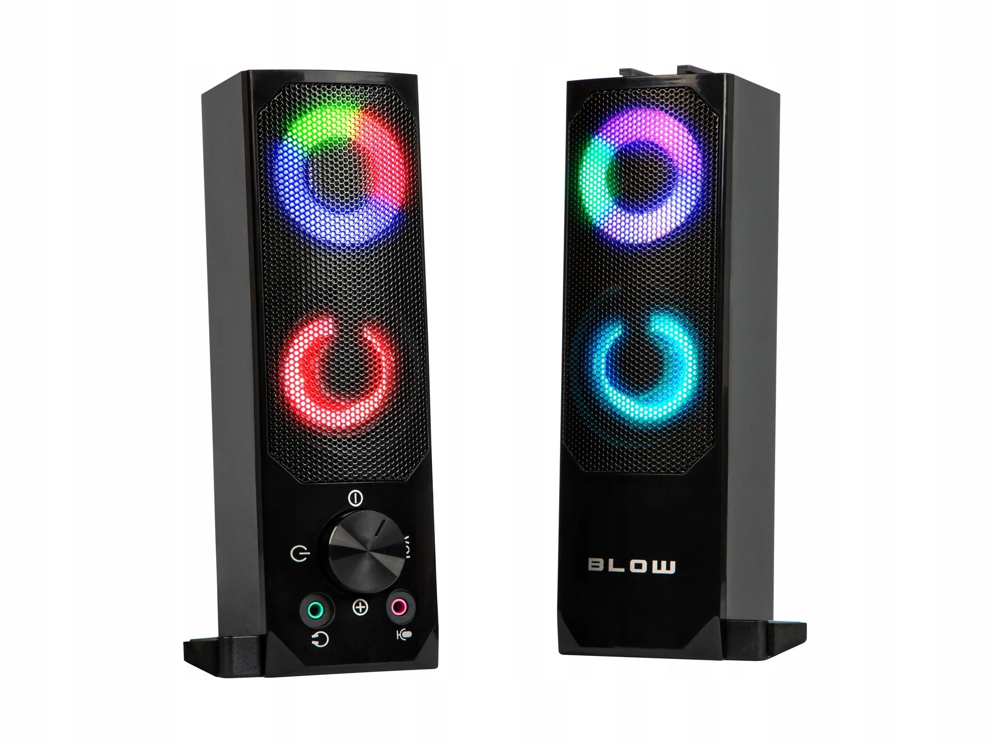 BLOW MS-28 kompiuterinės kolonėlės Bluetooth Soundbar 2.0 6W USB LED RGB 2in1