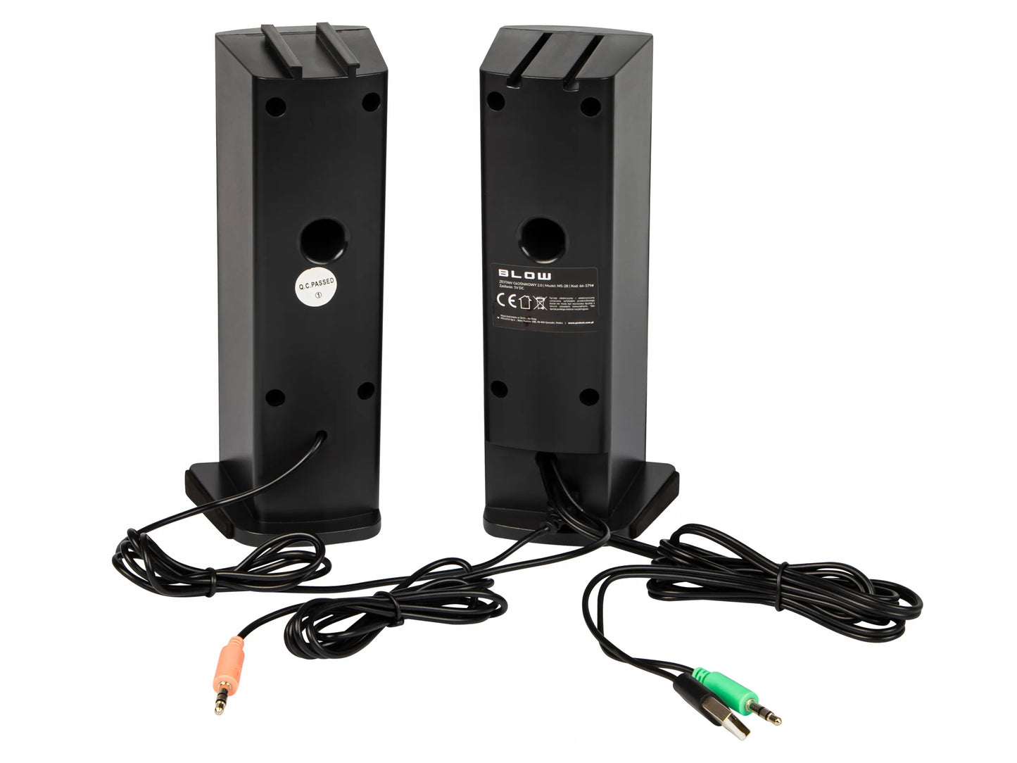 BLOW MS-28 kompiuterinės kolonėlės Bluetooth Soundbar 2.0 6W USB LED RGB 2in1