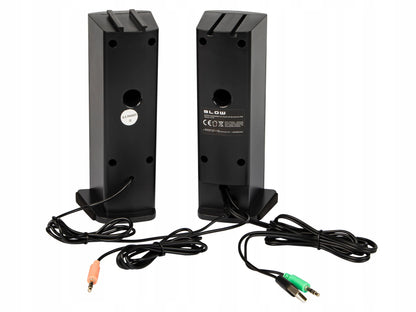 BLOW MS-28 kompiuterinės kolonėlės Bluetooth Soundbar 2.0 6W USB LED RGB 2in1