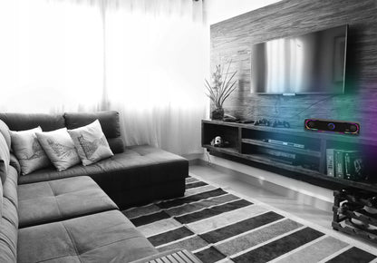 BLOW MS-32 2.0 kompiuterio soundbar kolonėlės su RGB LED apšvietimu, AUX ir USB