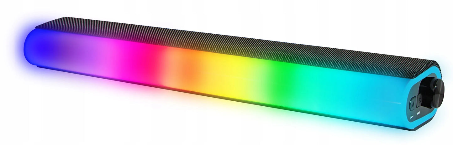 BLOW MS-33 žaidimų garso kolonėlė (soundbar) su LED RGB apšvietimu, USB, 14W