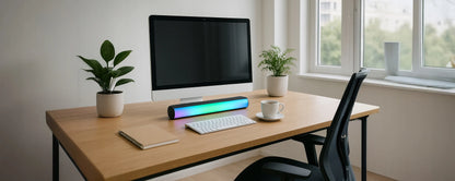BLOW MS-33 žaidimų garso kolonėlė (soundbar) su LED RGB apšvietimu, USB, 14W
