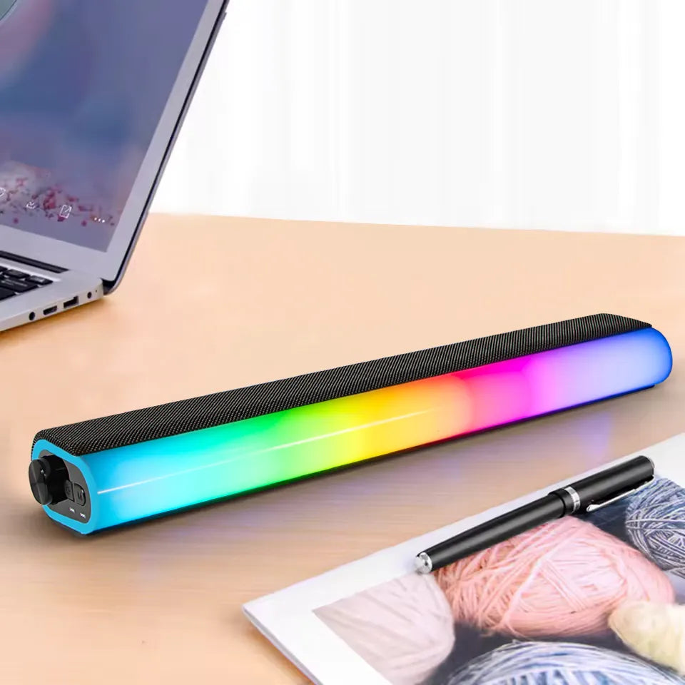 BLOW MS-33 žaidimų garso kolonėlė (soundbar) su LED RGB apšvietimu, USB, 14W