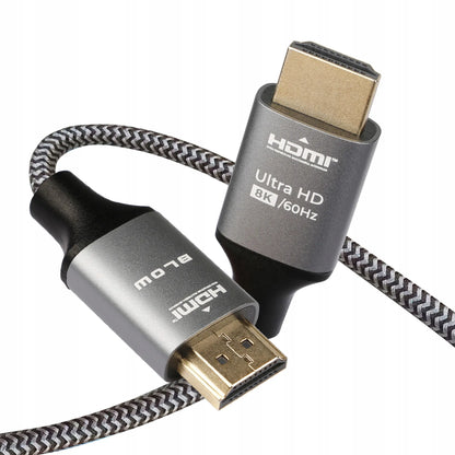 BLOW PREMIUM HDMI 2.1 „High Speed“ kabelis, 8K 60 Hz, 4K 120 Hz, VRR, HDR, 3 m