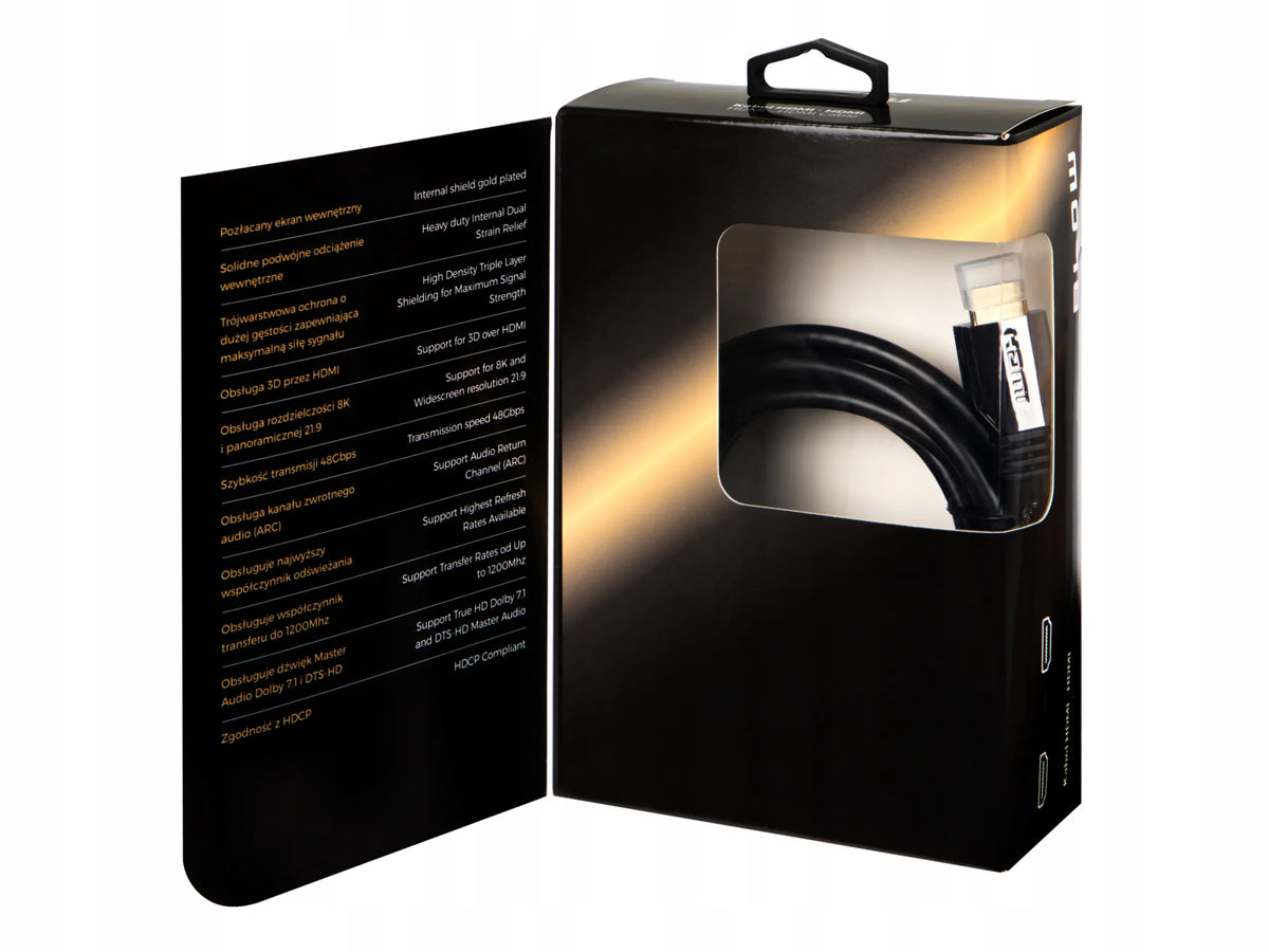 „BLOW PREMIUM“ HDMI 2.1 kabelis, 3 m, 8K 60 Hz, 4K, 3D, „Ultra HD“, „Full HD“, „Ethernet“