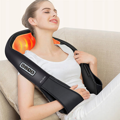 „BLOW Shiatsu“ masažuoklio pagalvė kaklui, nugarai ir pečiams su šildymo funkcija