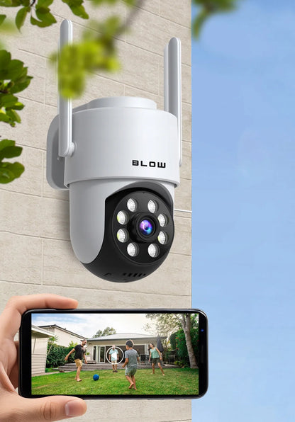 BLOW T-135 5MP išorinė sukamoji WiFi IP kamera su Tuya, Full HD, priartinimu ir judesio detekcija