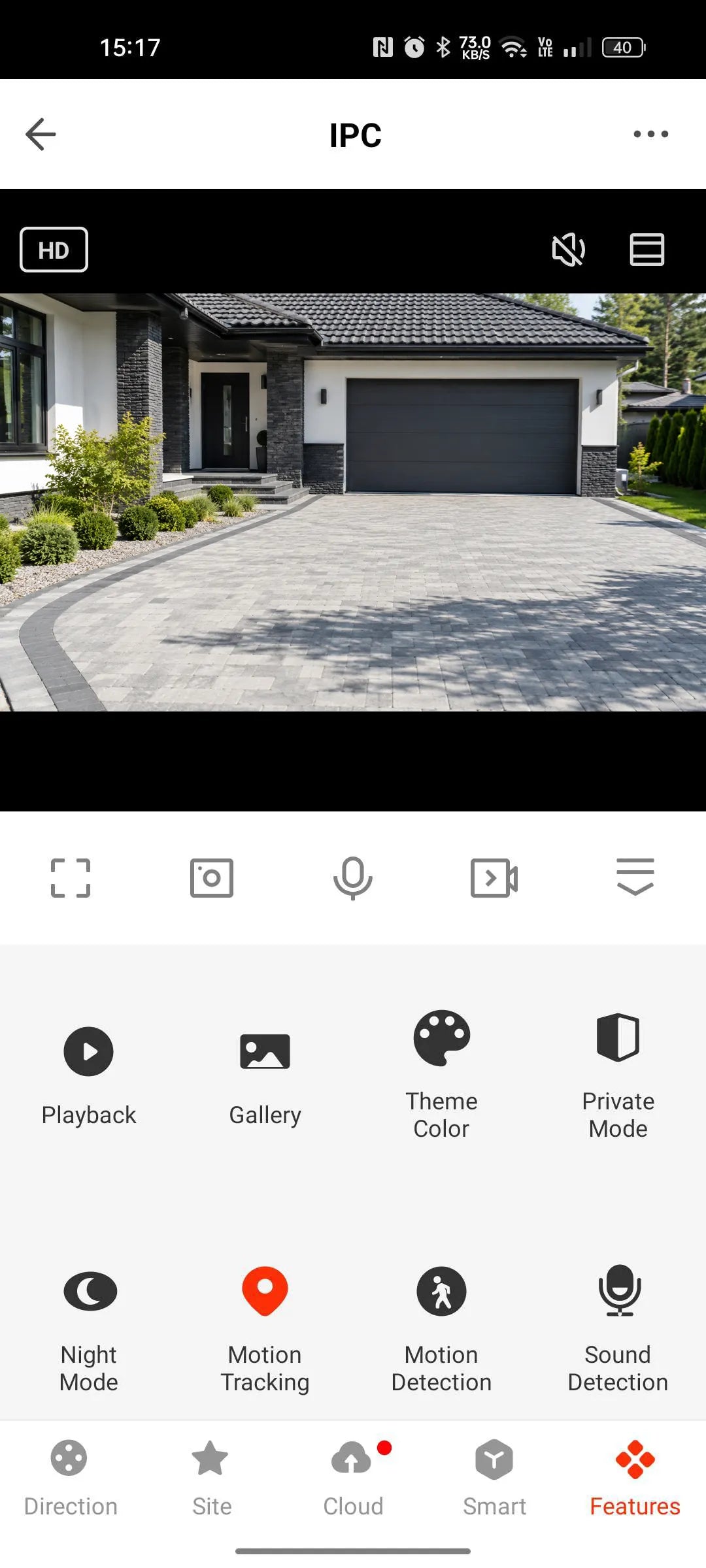 BLOW T-135 5MP išorinė sukamoji WiFi IP kamera su Tuya, Full HD, priartinimu ir judesio detekcija