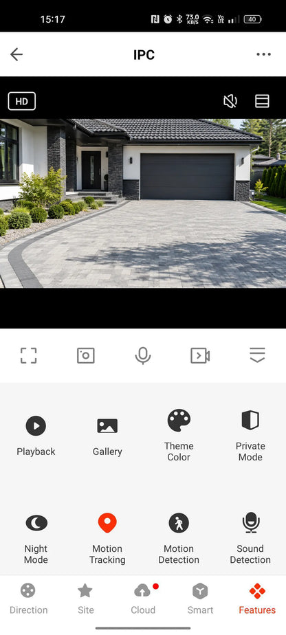 BLOW T-135 5MP išorinė sukamoji WiFi IP kamera su Tuya, Full HD, priartinimu ir judesio detekcija