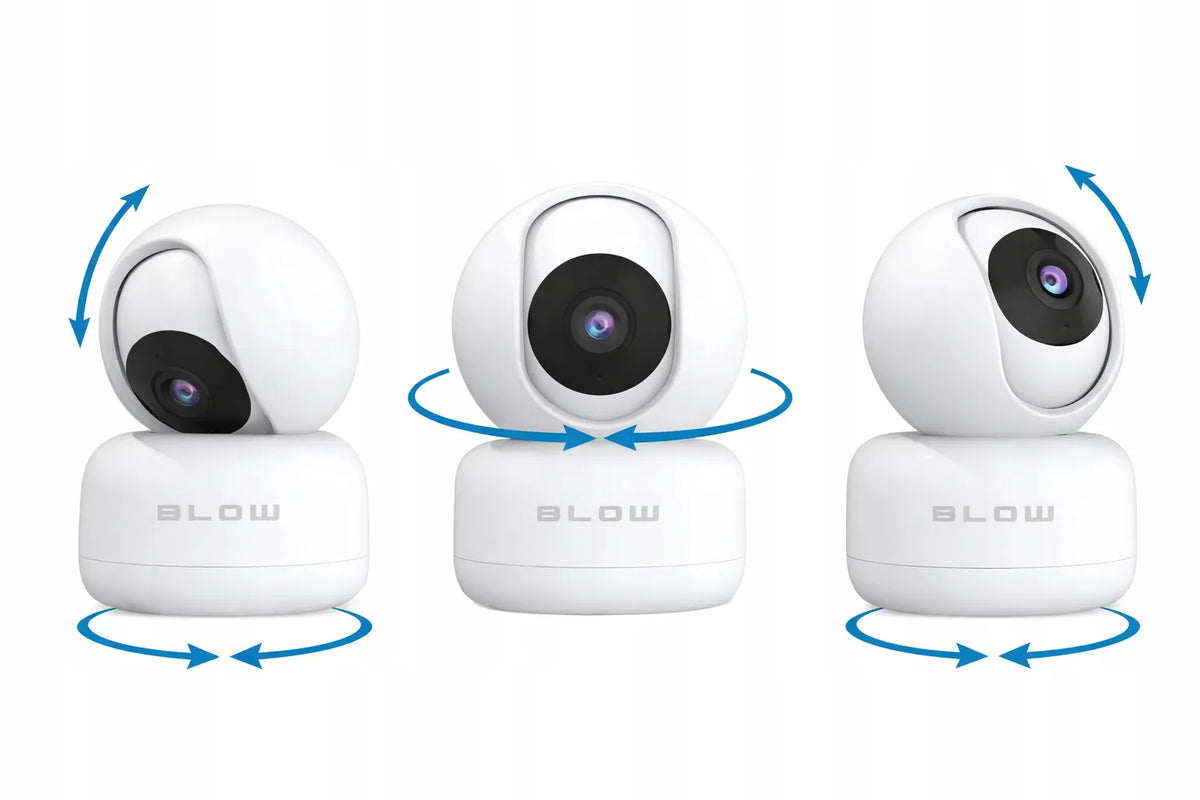 BLOW Tuya „Wi-Fi“ IP kamera, 5 GHz, 5 MP, pasukama, su priartinimu ir naktiniu režimu