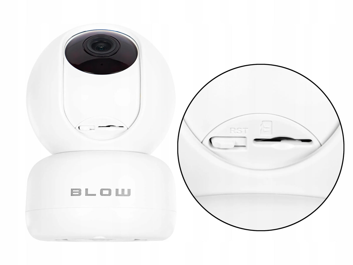 BLOW Tuya „Wi-Fi“ IP kamera, 5 GHz, 5 MP, pasukama, su priartinimu ir naktiniu režimu