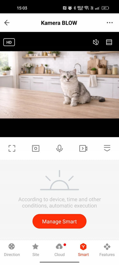 BLOW Tuya „Wi-Fi“ IP kamera, 5 GHz, 5 MP, pasukama, su priartinimu ir naktiniu režimu