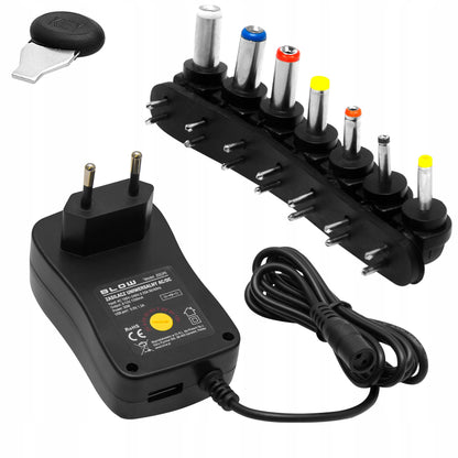 BLOW universalus reguliuojamas impulsinis maitinimo šaltinis ZI2000, 30 W, 7 antgaliai, USB