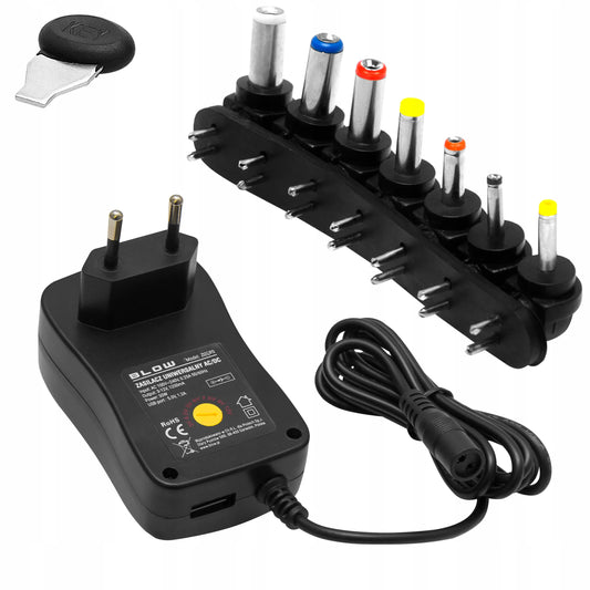 BLOW universalus reguliuojamas impulsinis maitinimo šaltinis ZI2000, 30 W, 7 antgaliai, USB