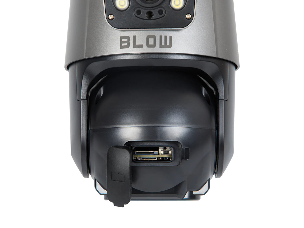 BLOW V-PT62 8MP 4G LTE IP kamera su SIM kortele, PTZ valdymu ir dviem objektyvais