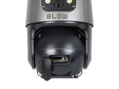 BLOW V-PT62 8MP 4G LTE IP kamera su SIM kortele, PTZ valdymu ir dviem objektyvais