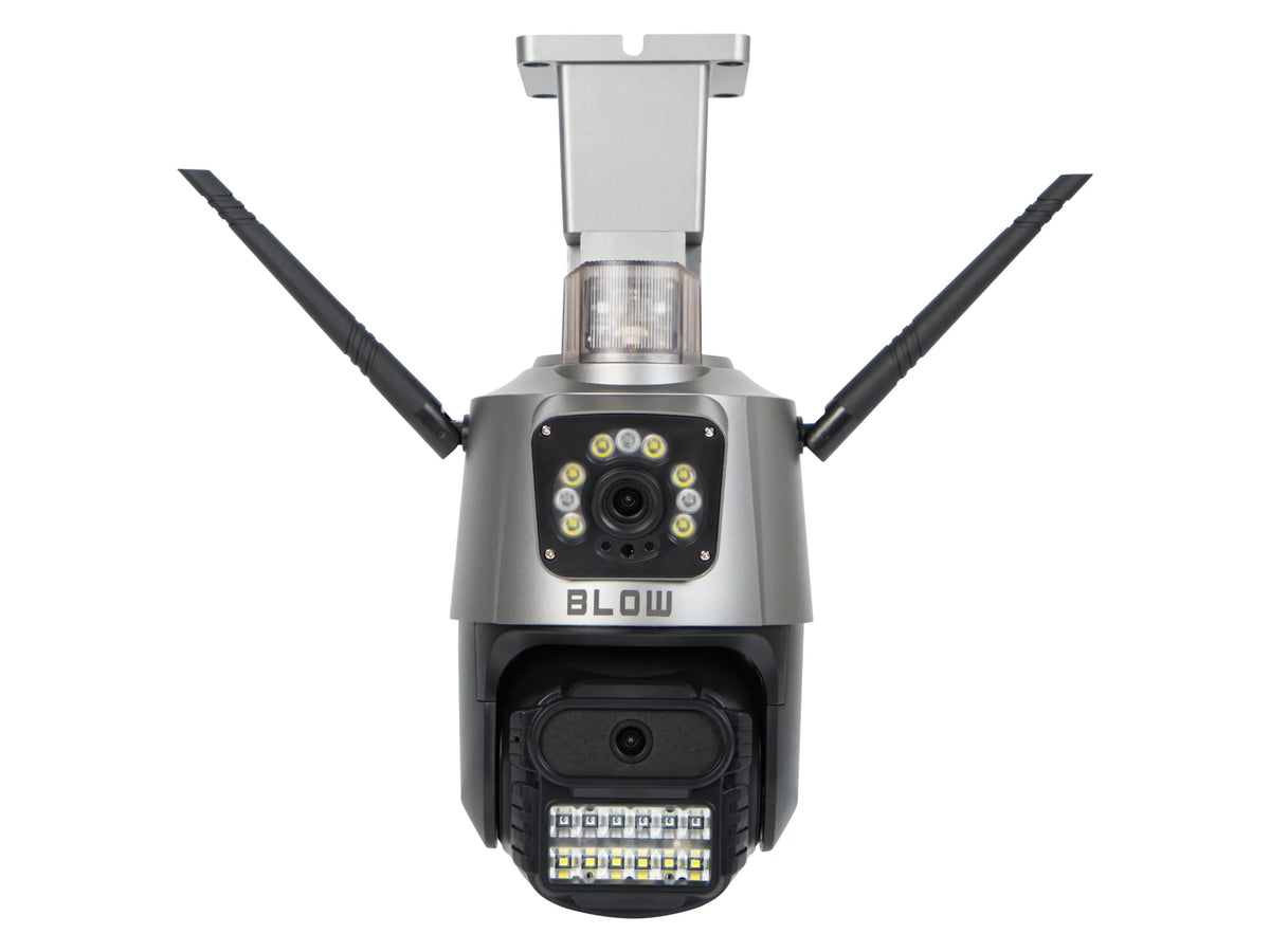 BLOW V-PT62 8MP 4G LTE IP kamera su SIM kortele, PTZ valdymu ir dviem objektyvais