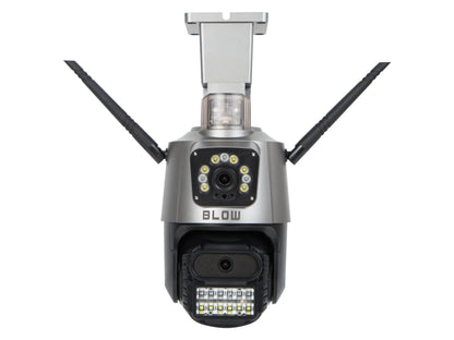 BLOW V-PT62 8MP 4G LTE IP kamera su SIM kortele, PTZ valdymu ir dviem objektyvais