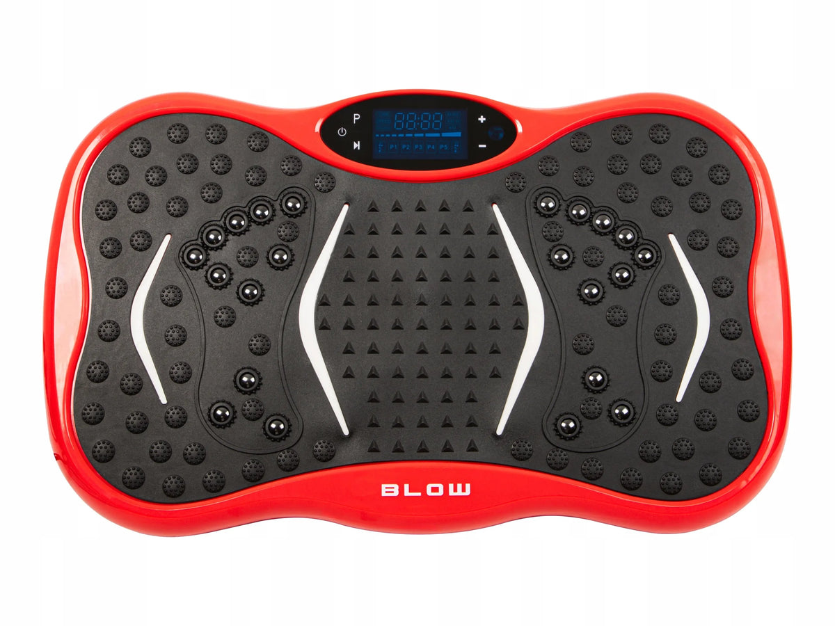 „BLOW“ vibruojanti platforma su pėdų masažuokliu, pasipriešinimo juostomis, „Bluetooth“, nuotolinio valdymo pultu ir garsiakalbiais