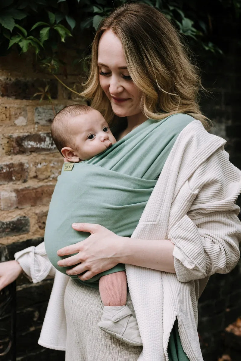 BOBA Wrap žalia kūdikio nešiojimo skara