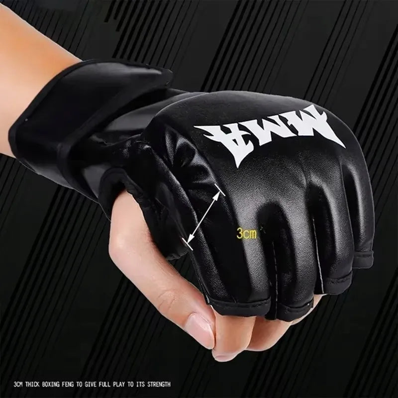 Bokso pirštinės be pirštų, treniruočių, PU – Sanda, MMA, UFC