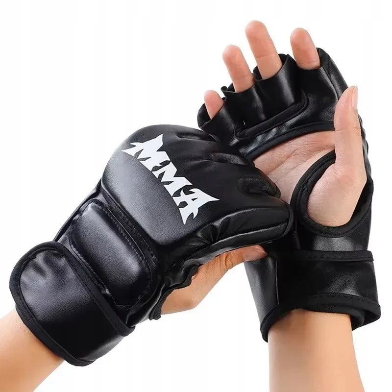 Bokso pirštinės be pirštų, treniruočių, PU – Sanda, MMA, UFC