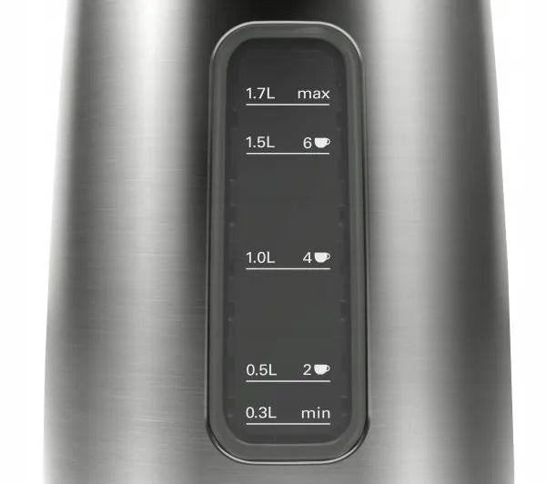 „Bosch DesignLine“ TWK5P475 elektrinis virdulys, 2400 W, 1,7 l, sidabrinis