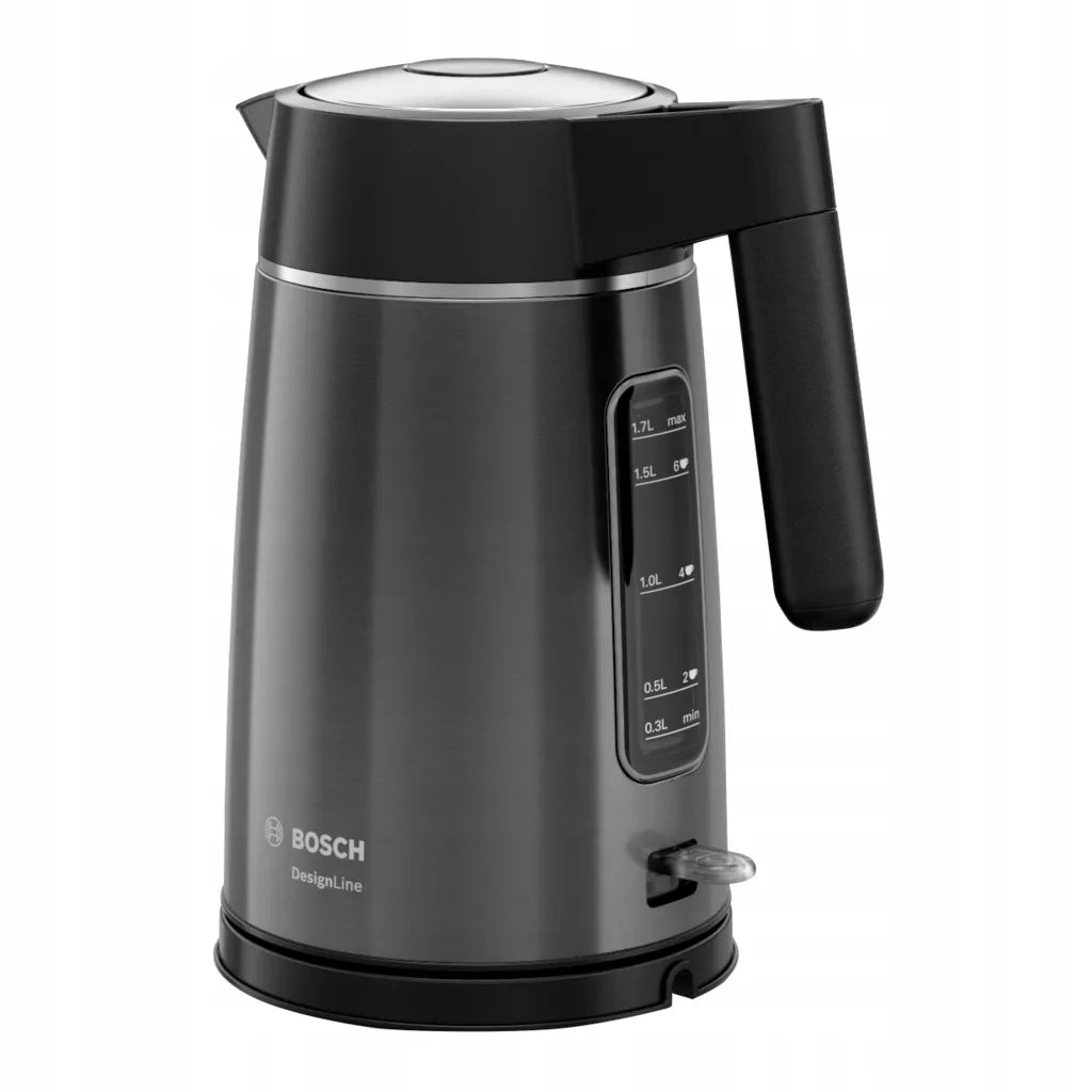 „Bosch DesignLine“ TWK5P475 elektrinis virdulys, 2400 W, 1,7 l, sidabrinis