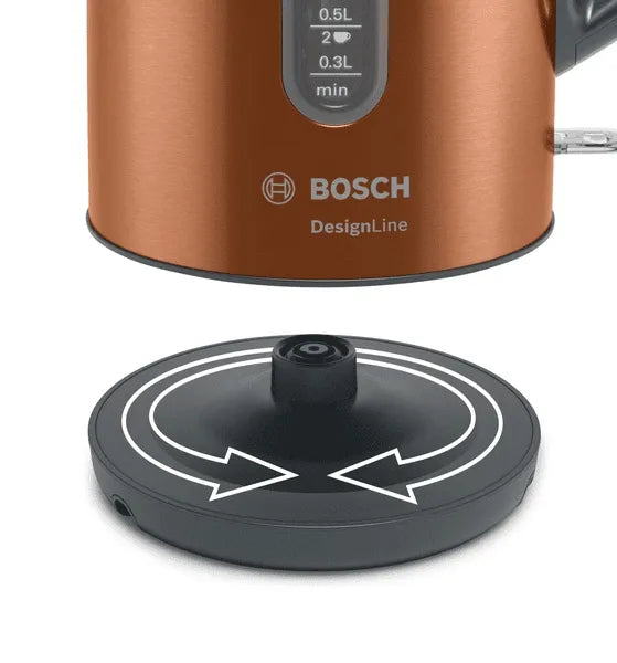 Bosch TWK4P439 elektrinis virdulys, 2400 W, 1,7 l, geltonos ir auksinės spalvos