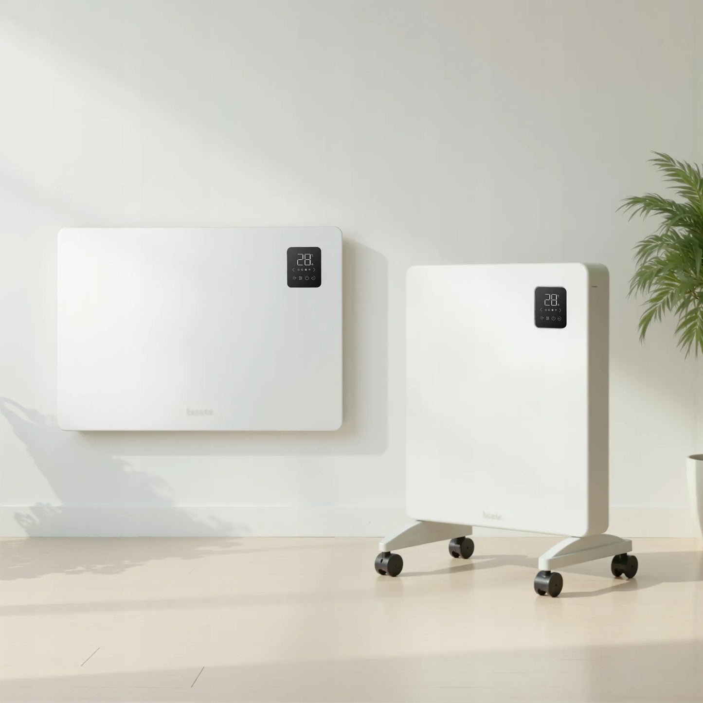 Boste elektrinis konvektorinis radiatorius, energiją taupantis 2000 W, Smart WiFi LED