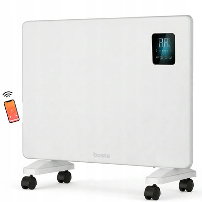Boste elektrinis konvektorinis radiatorius, energiją taupantis 2000 W, Smart WiFi LED