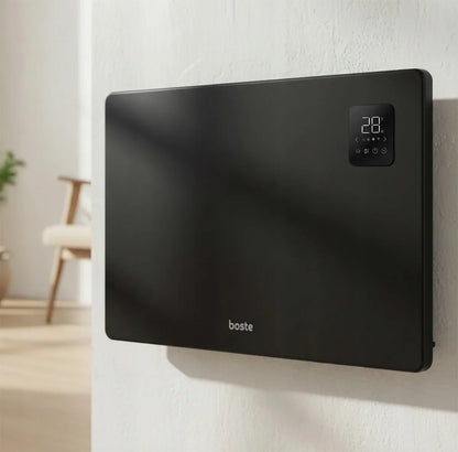BOSTE elektrinis konvektorinis šildytuvas, energiją taupantis, 2000W, WiFi, LED