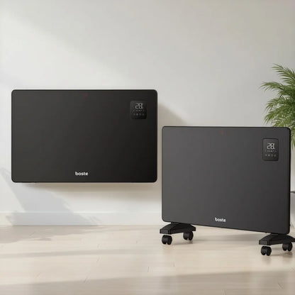 BOSTE elektrinis konvektorinis šildytuvas, energiją taupantis, 2000W, WiFi, LED