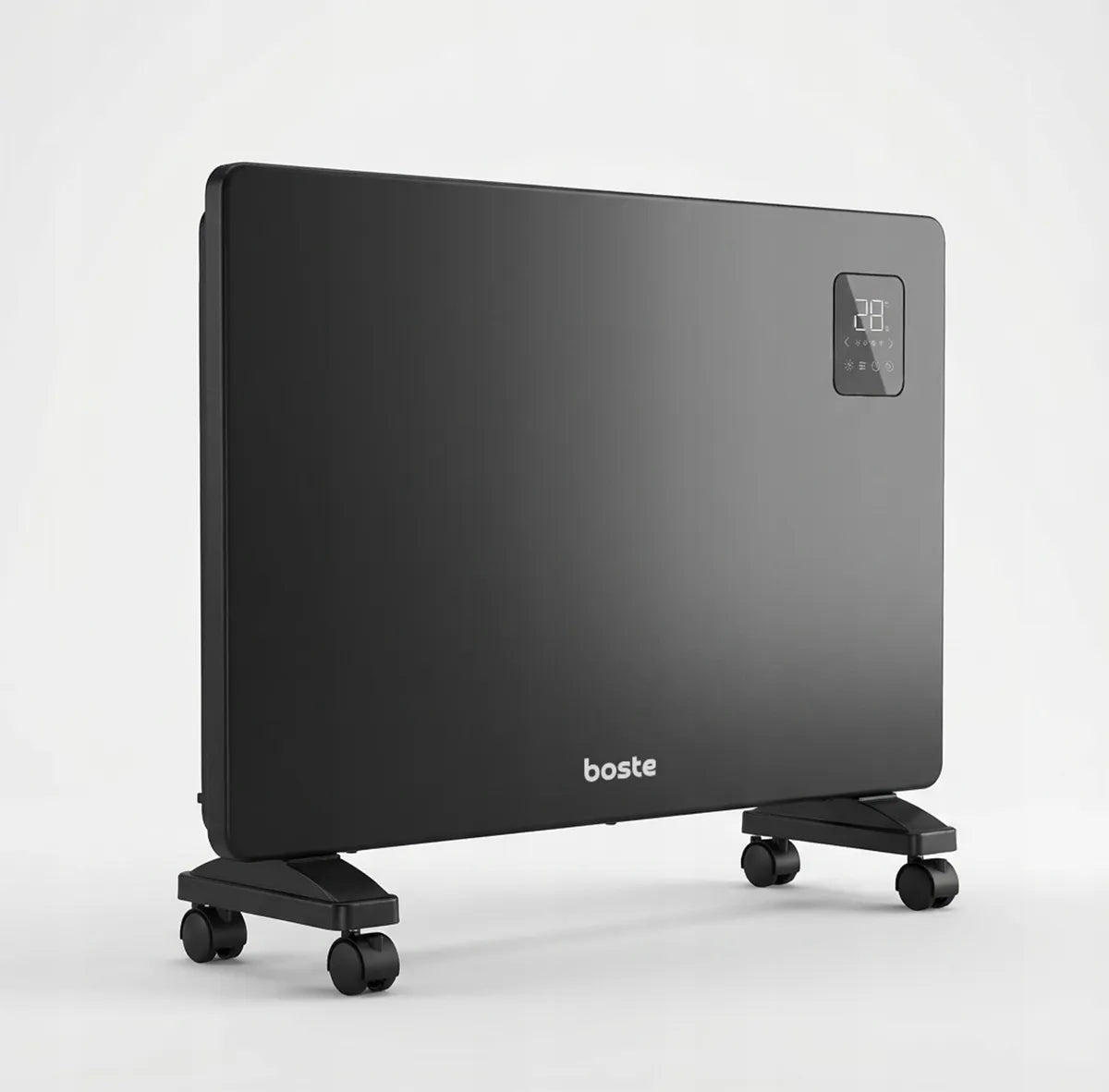BOSTE elektrinis konvektorinis šildytuvas, energiją taupantis, 2000W, WiFi, LED