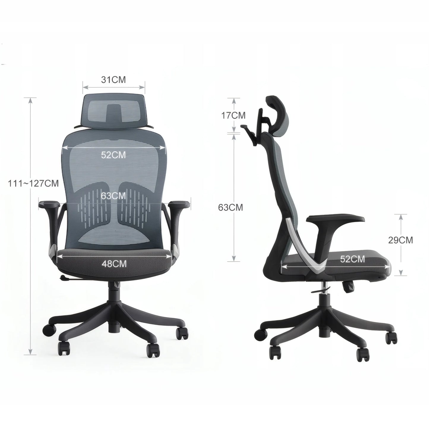 BOSTE ergonominė besisukanti biuro kėdė patogi reguliuojama