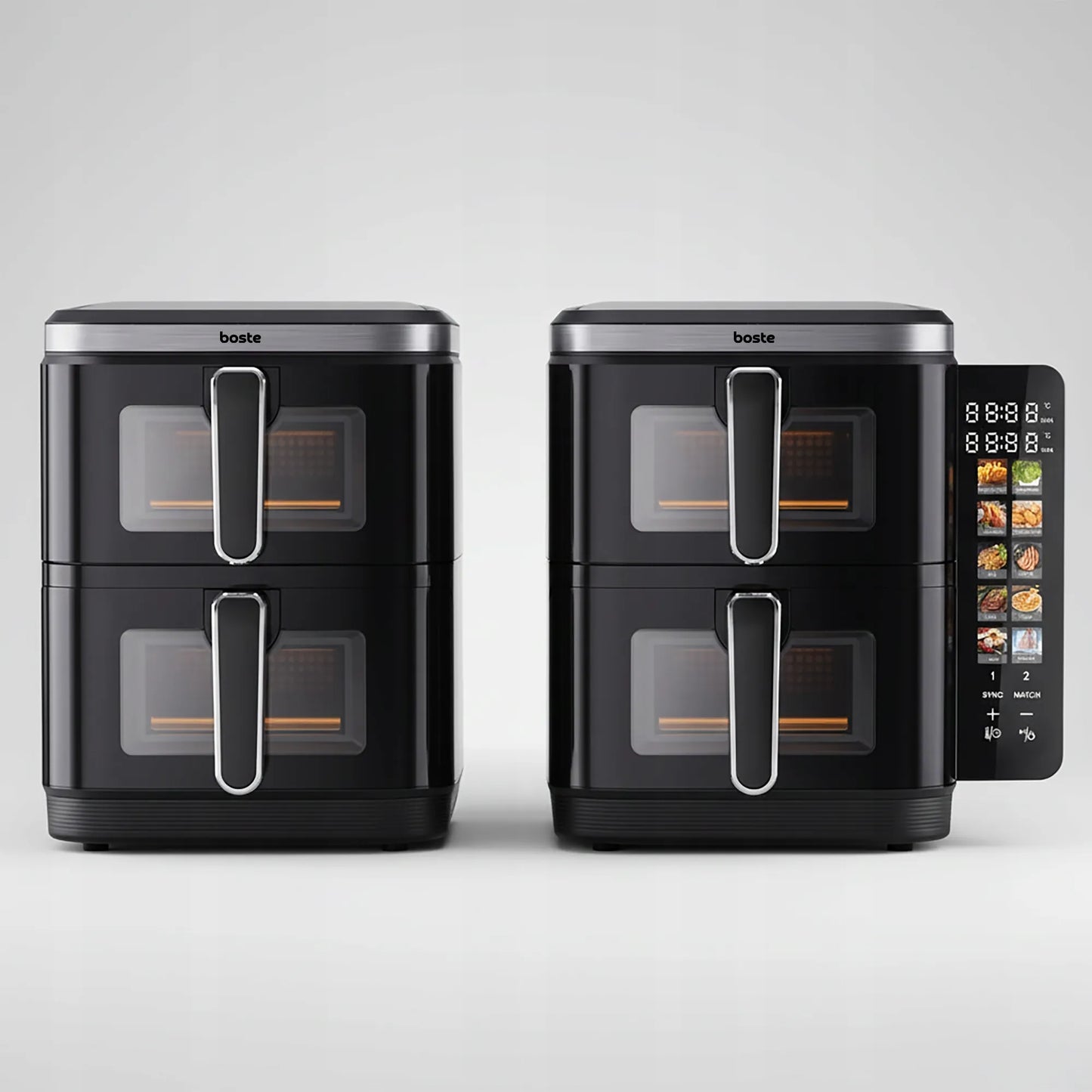 Boste Flavor Cookmaster D6 be Riebalų Veikianti Karšto Oro Gruzdintuvė, 11L, 2800W