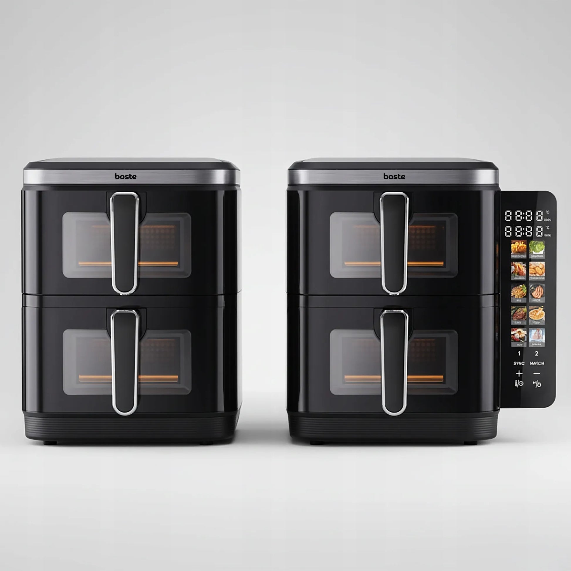 Boste Flavor Cookmaster D6 be Riebalų Veikianti Karšto Oro Gruzdintuvė, 11L, 2800W