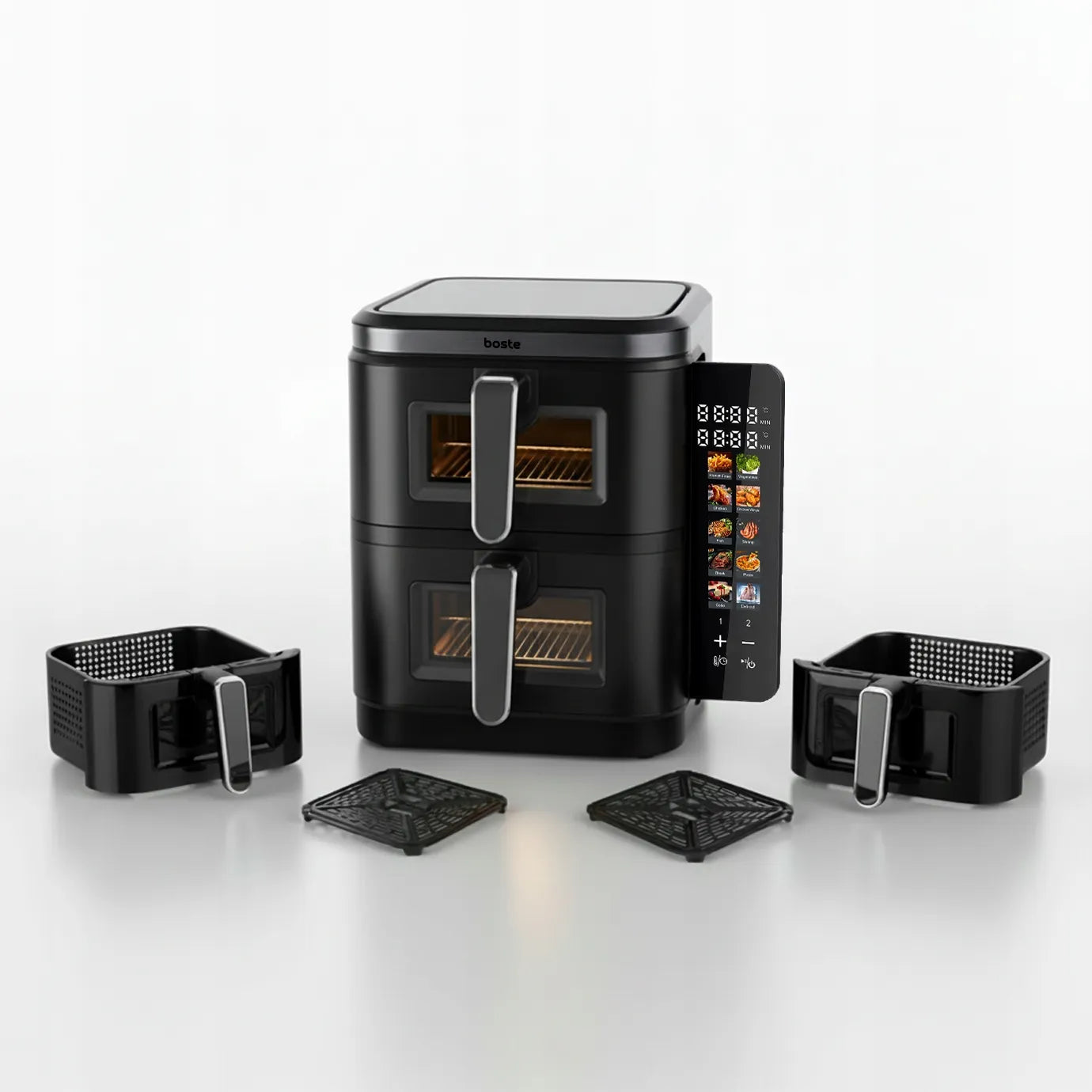 Boste Flavor Cookmaster D6 be Riebalų Veikianti Karšto Oro Gruzdintuvė, 11L, 2800W