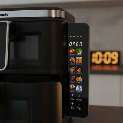 Boste Flavor Cookmaster D6 be Riebalų Veikianti Karšto Oro Gruzdintuvė, 11L, 2800W