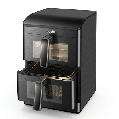 Boste Flavor Cookmaster D8 bekontaktė gruzdintuvė 12L Dual Zone XXL 2 kamerų 3000W