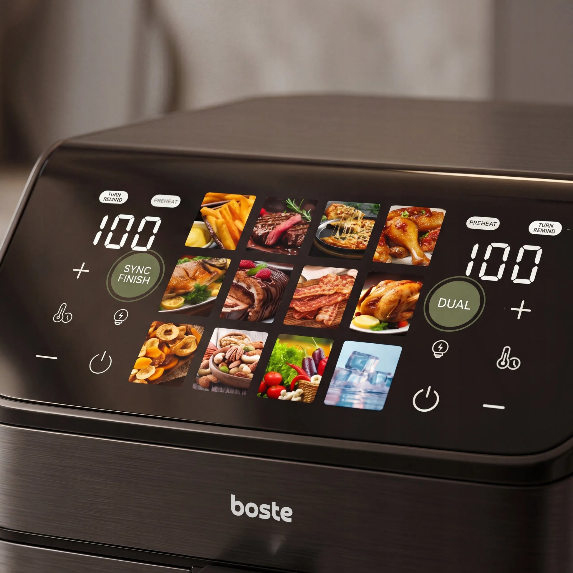 Boste Flavor Cookmaster D8 bekontaktė gruzdintuvė 12L Dual Zone XXL 2 kamerų 3000W