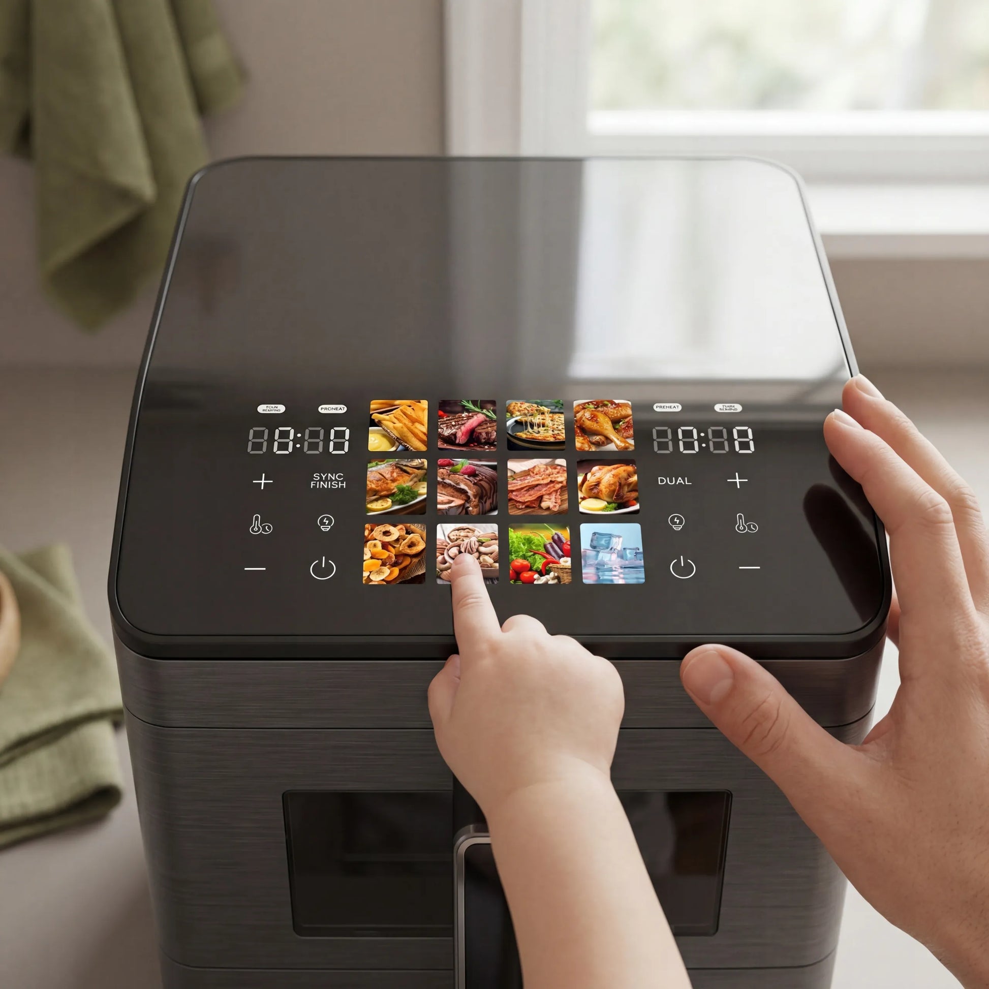 Boste Flavor Cookmaster D8 bekontaktė gruzdintuvė 12L Dual Zone XXL 2 kamerų 3000W