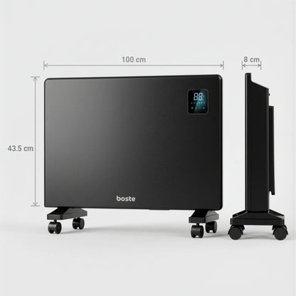 BOSTE išmanusis elektrinis konvekcinis radiatorius 2500W WiFi LED