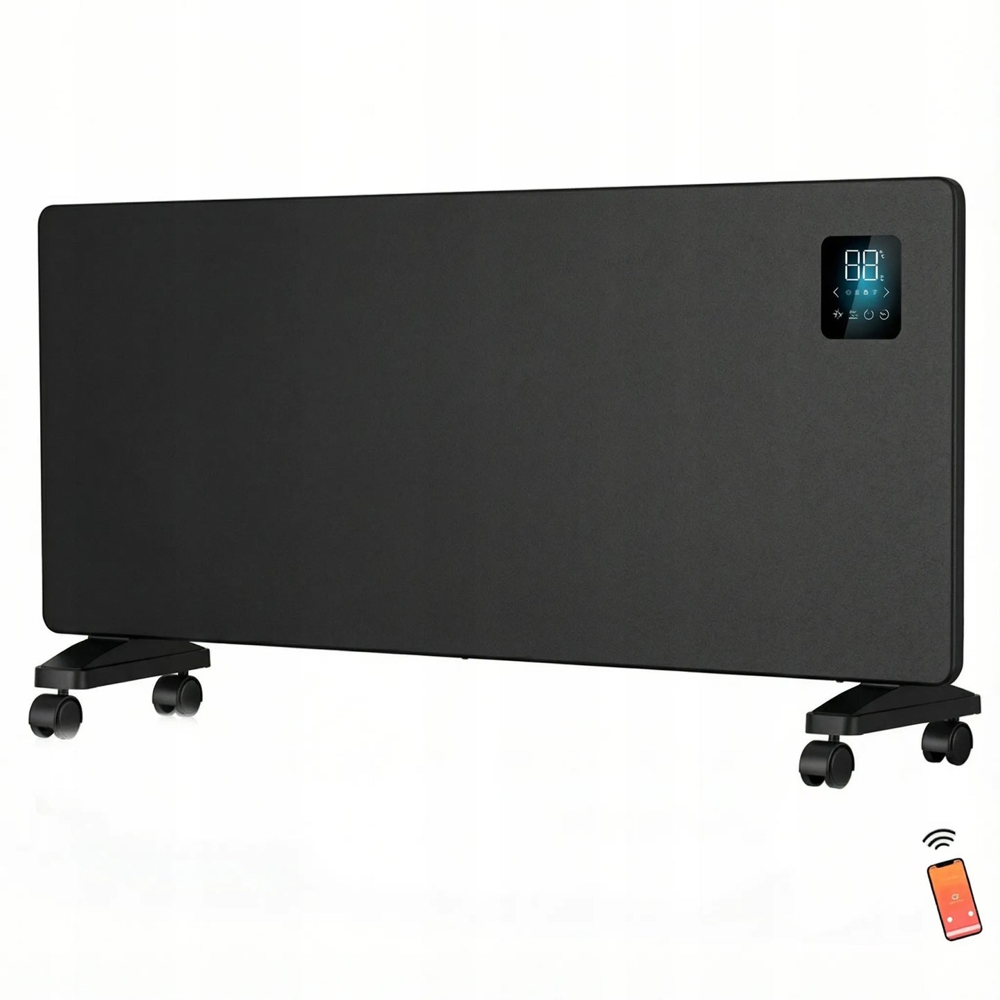 BOSTE išmanusis elektrinis konvekcinis radiatorius 2500W WiFi LED
