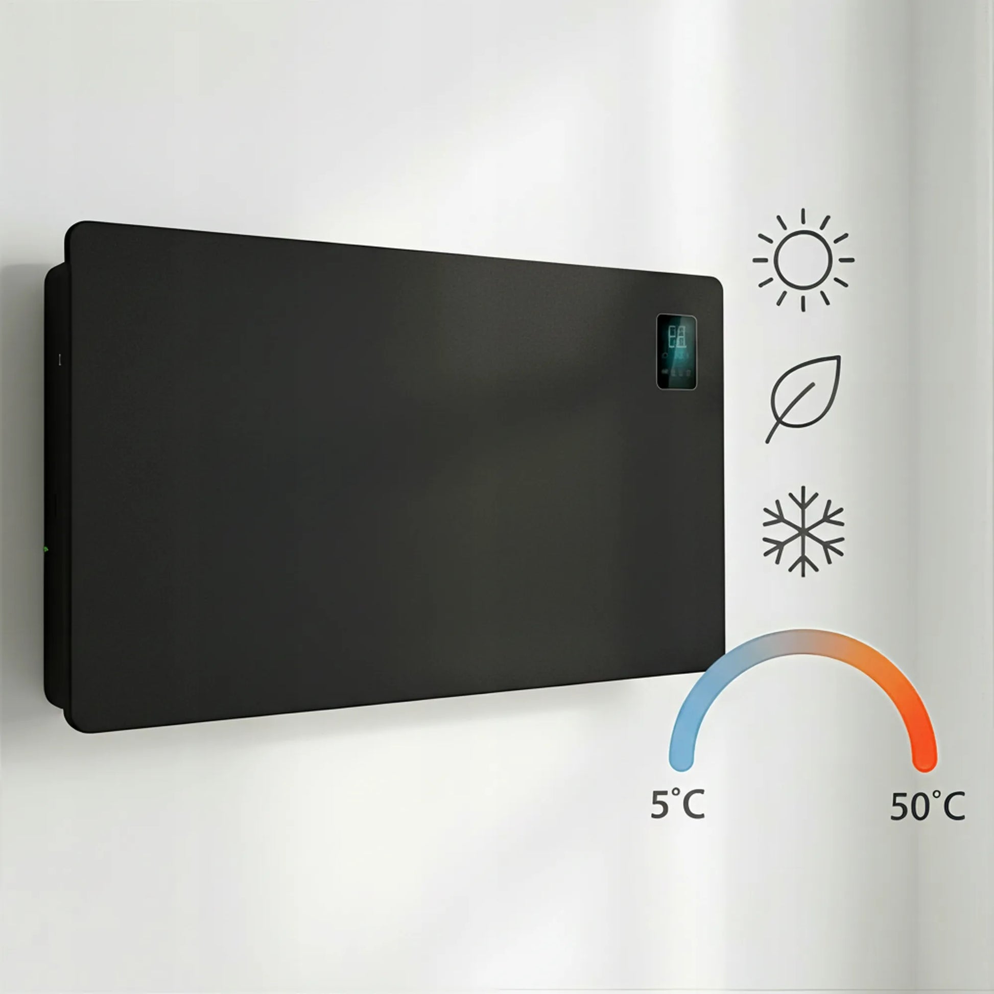 BOSTE išmanusis elektrinis konvekcinis radiatorius 2500W WiFi LED